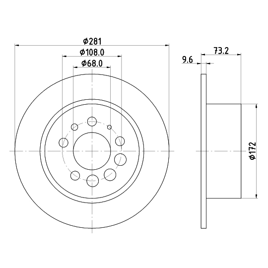 8DD 355 100-891 - Brake Disc 