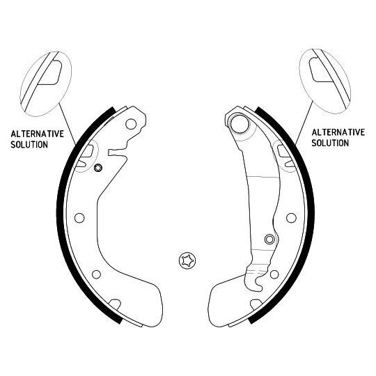 8DB 355 001-291 - Brake Shoe Set 