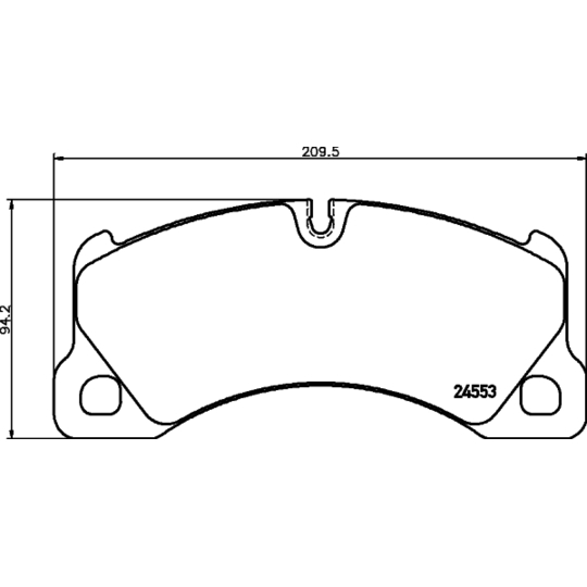 8DB 355 014-151 - Brake Pad Set, disc brake 