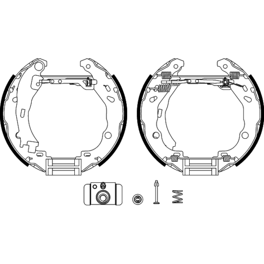 8DB 355 004-911 - Brake Shoe Set 