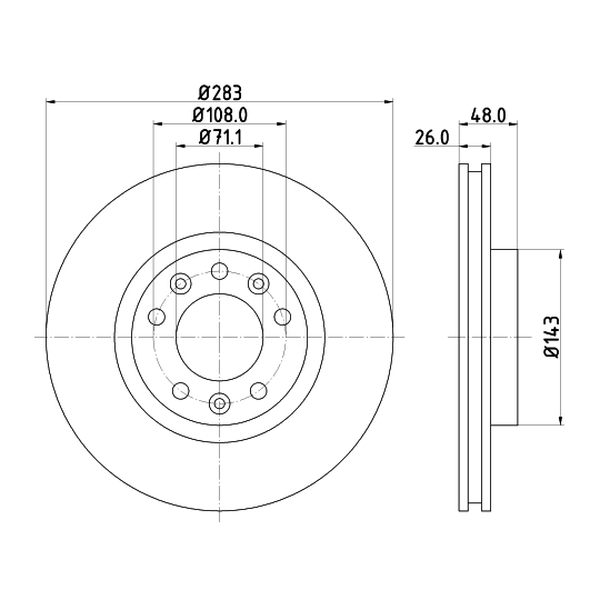8DD 355 120-411 - Brake Disc 
