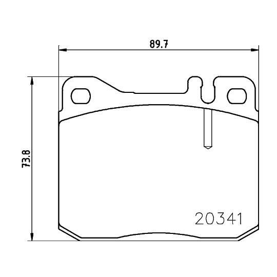 8DB 355 017-431 - Brake Pad Set, disc brake 