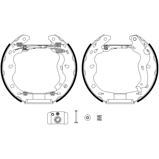 8DB 355 022-941 - Brake Shoe Set 