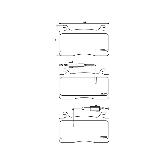 8DB 355 039-301 - Brake Pad Set, disc brake 