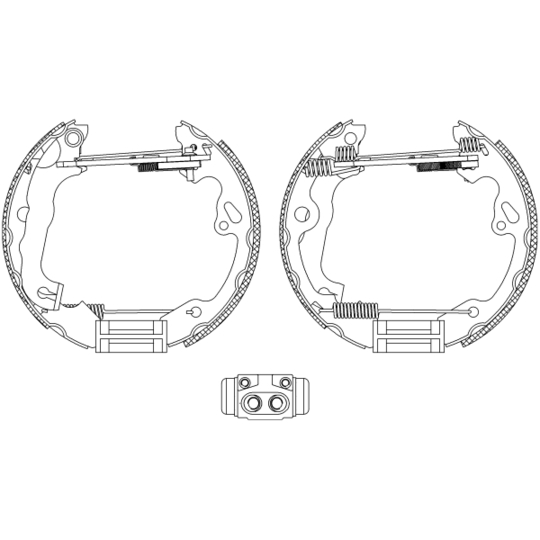 8DB 355 004-491 - Brake Shoe Set 