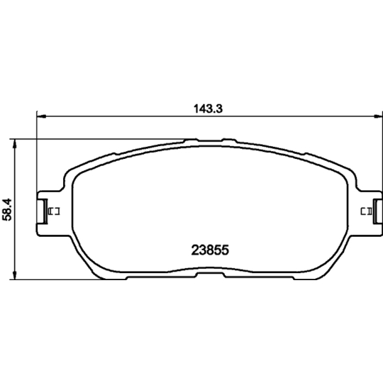 8DB 355 014-441 - Brake Pad Set, disc brake 