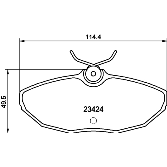 8DB 355 018-561 - Brake Pad Set, disc brake 