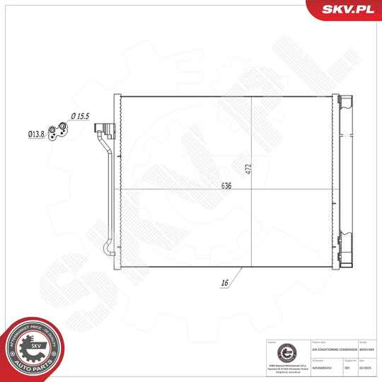 Condenser, air conditioning