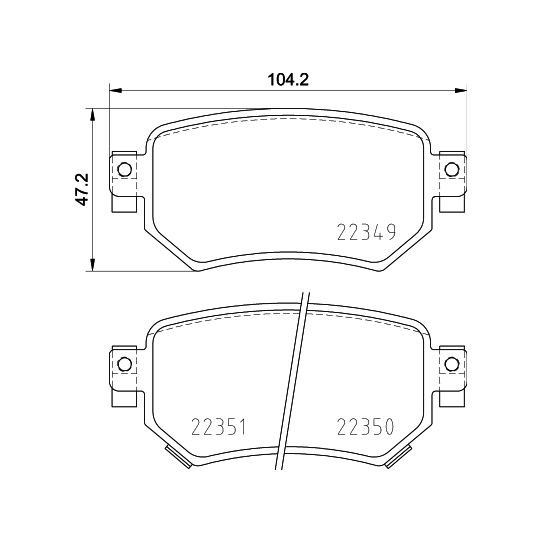 Brake Pad Set, disc brake
