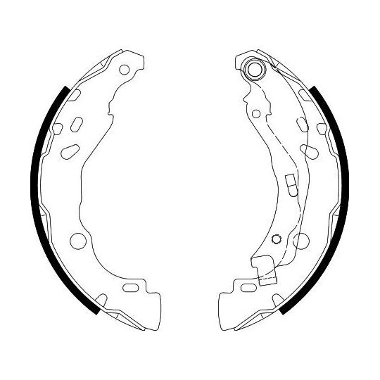 8DB 355 020-081 - Brake Shoe Set 