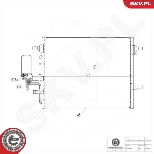 Condenser, air conditioning