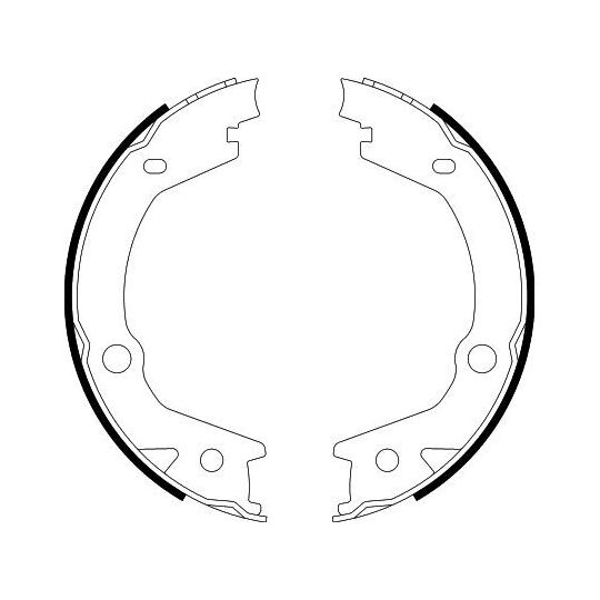 8DA 355 050-061 - Brake Shoe Set, parking brake 