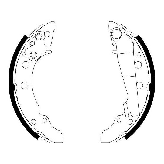 8DB 355 000-111 - Brake Shoe Set 
