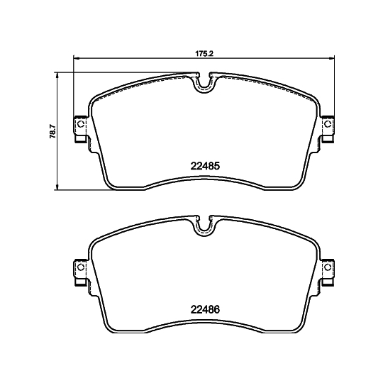8DB 355 040-361 - Brake Pad Set, disc brake 