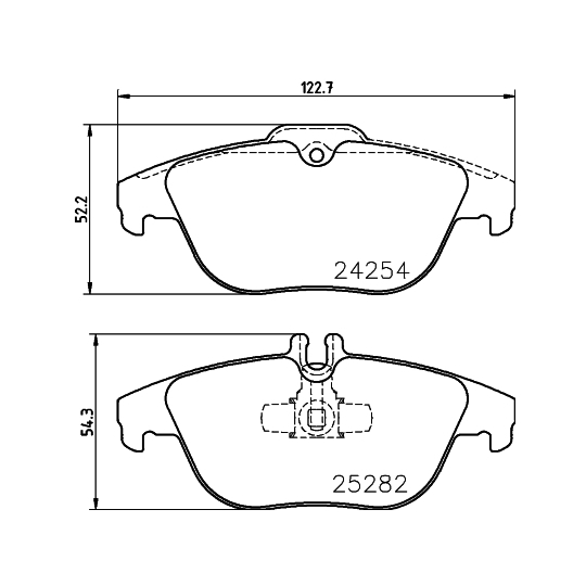 8DB 355 016-281 - Brake Pad Set, disc brake 