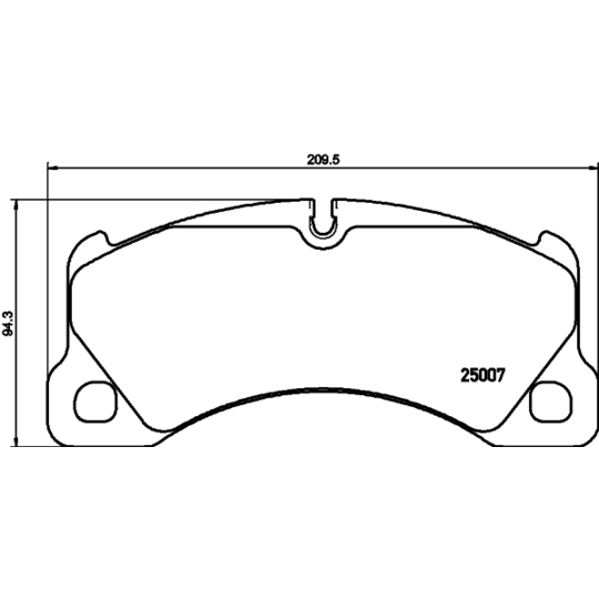 8DB 355 040-781 - Brake Pad Set, disc brake 