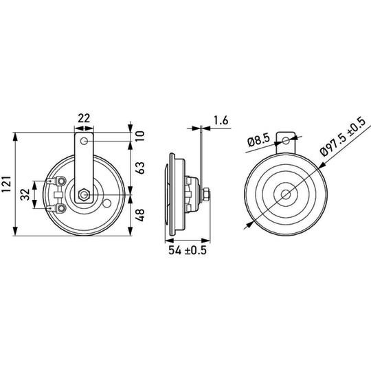 3AL 012 588-291 - Air Horn 