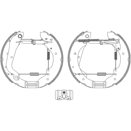 8DB 355 004-281 - Brake Shoe Set 
