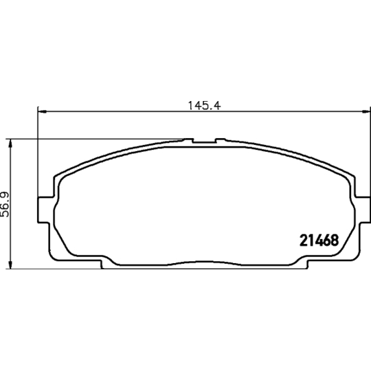 8DB 355 016-921 - Brake Pad Set, disc brake 