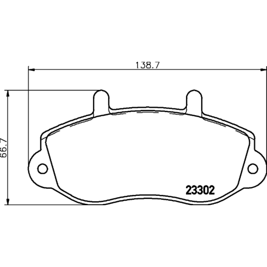 8DB 355 019-321 - Brake Pad Set, disc brake 