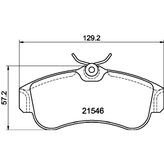 8DB 355 018-011 - Brake Pad Set, disc brake 