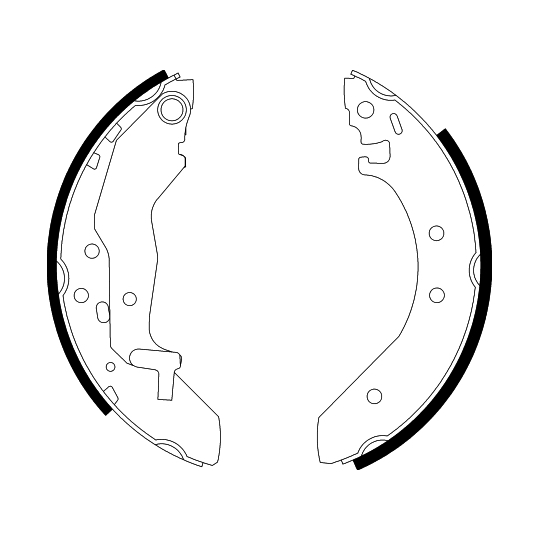 8DB 355 001-321 - Brake Shoe Set 