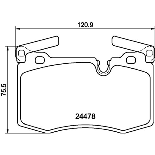 8DB 355 014-111 - Brake Pad Set, disc brake 