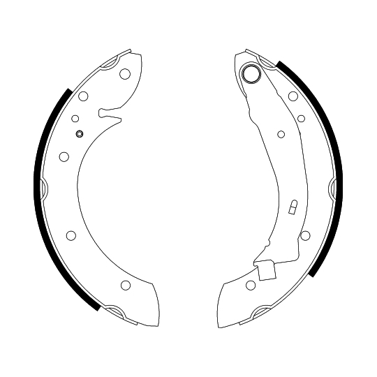 8DB 355 001-721 - Brake Shoe Set 