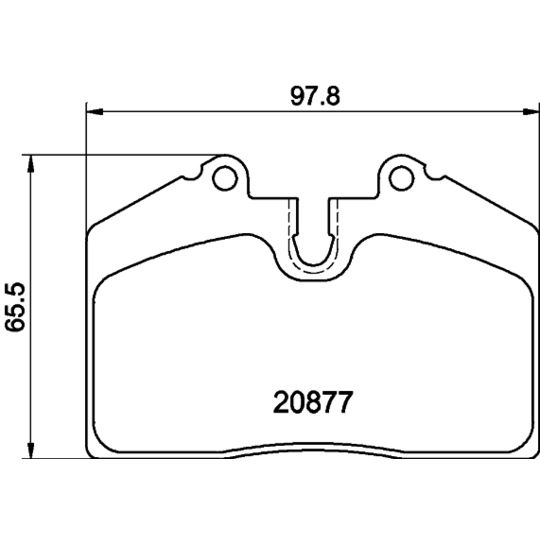 8DB 355 006-351 - Brake Pad Set, disc brake 
