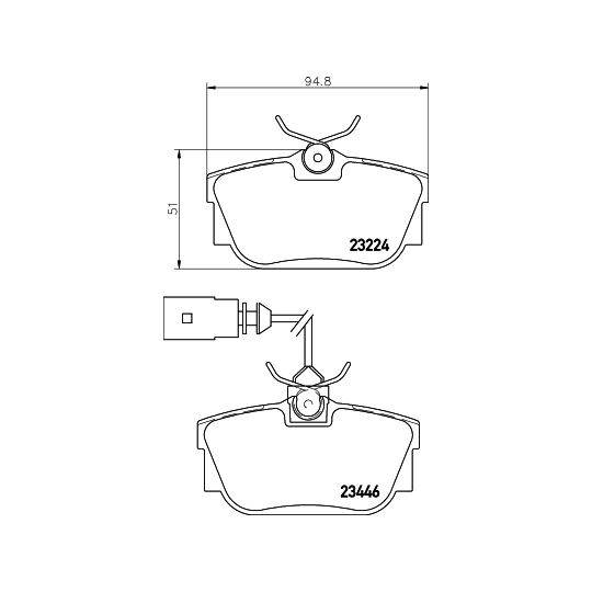 8DB 355 018-591 - Brake Pad Set, disc brake 