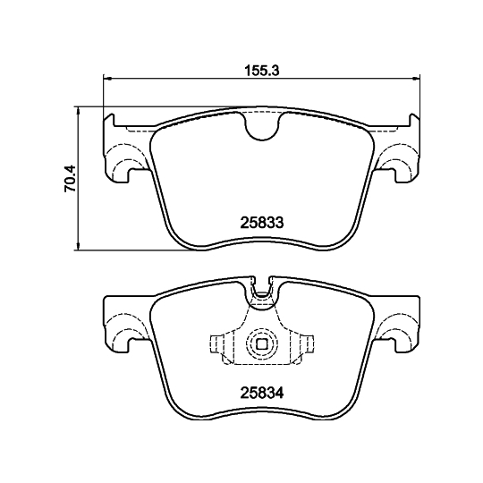 8DB 355 020-981 - Brake Pad Set, disc brake 