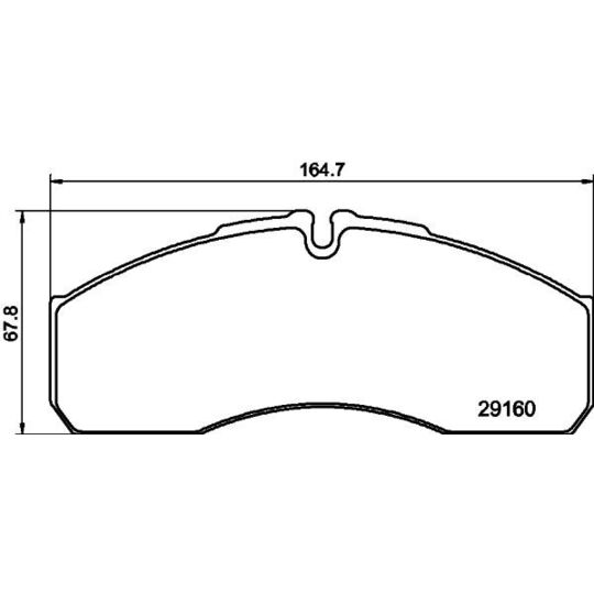 8DB 355 005-401 - Brake Pad Set, disc brake 