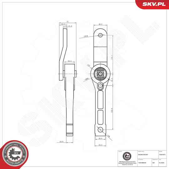 75SKV072 - Mounting, engine 