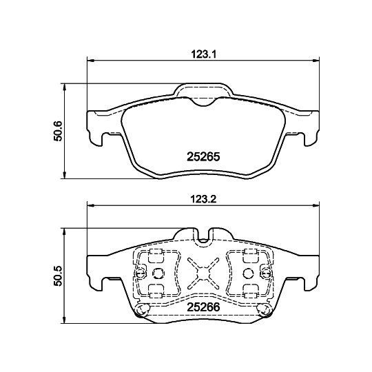 8DB 355 017-341 - Brake Pad Set, disc brake 