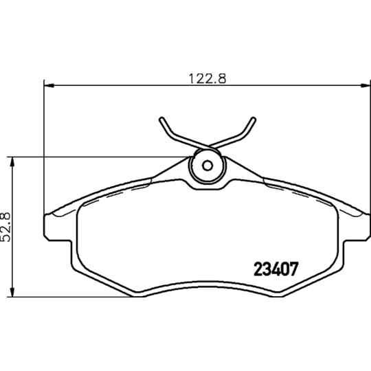 8DB 355 010-161 - Brake Pad Set, disc brake 
