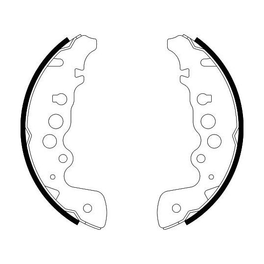 8DB 355 001-921 - Brake Shoe Set 