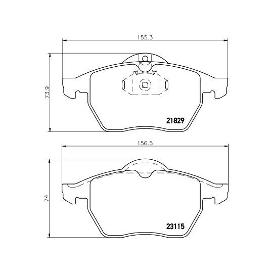 8DB 355 007-771 - Brake Pad Set, disc brake 