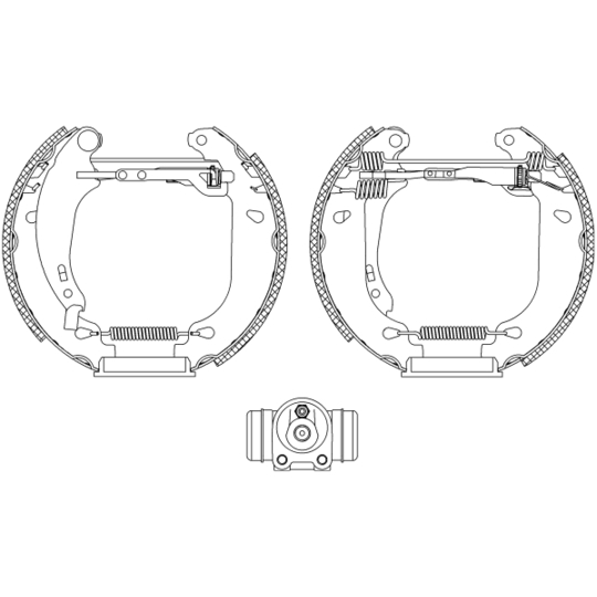 8DB 355 004-511 - Brake Shoe Set 
