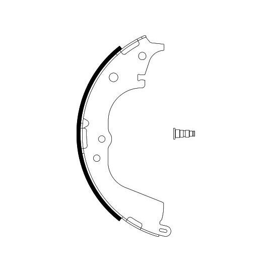 8DB 355 002-181 - Brake Shoe Set 