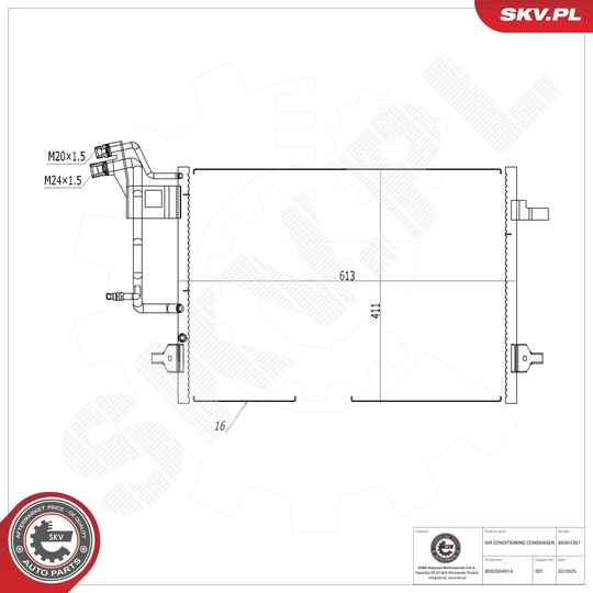 Condenser, air conditioning