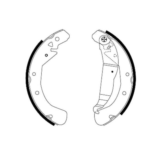 8DB 355 001-631 - Brake Shoe Set 