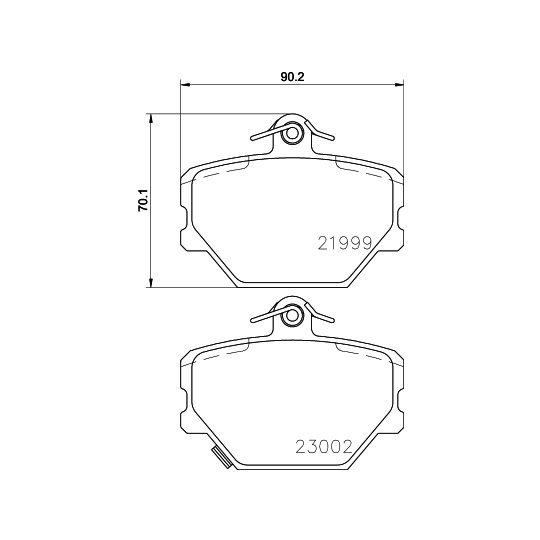 8DB 355 008-721 - Brake Pad Set, disc brake 