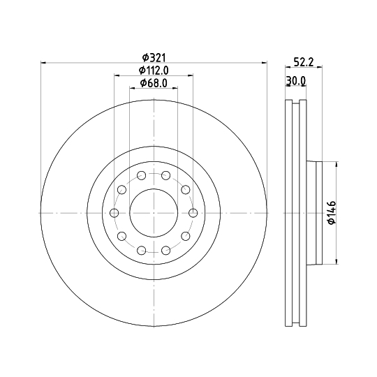 8DD 355 128-661 - Brake Disc 