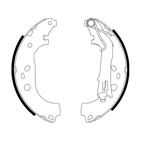 8DB 355 003-051 - Brake Shoe Set 