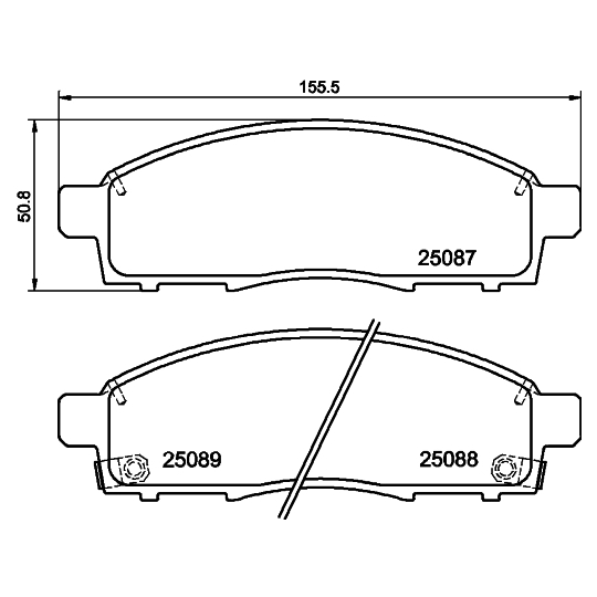 8DB 355 015-321 - Brake Pad Set, disc brake 