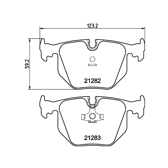 8DB 355 008-121 - Brake Pad Set, disc brake 