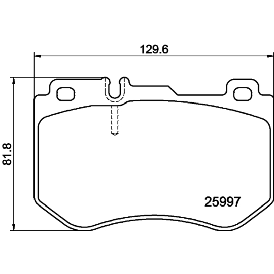 8DB 355 021-741 - Brake Pad Set, disc brake 