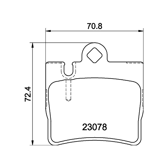 8DB 355 008-711 - Brake Pad Set, disc brake 