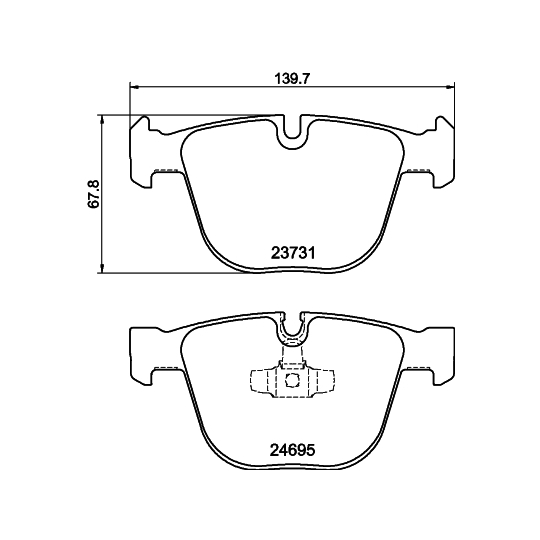 8DB 355 014-141 - Brake Pad Set, disc brake 
