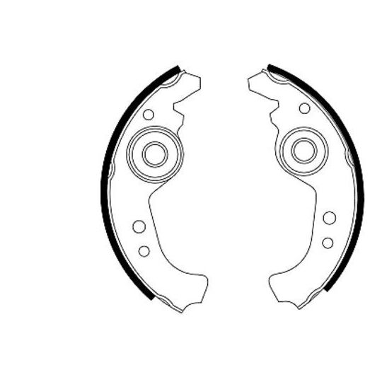 8DB 355 000-091 - Brake Shoe Set 